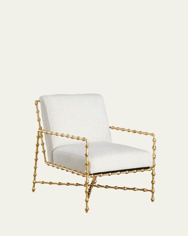 Elder Gold Leaf Lounge Chair